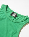 cropped length tank top 014 green