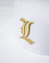 Men's baseball cap 007 white/gold