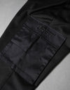 Luxury sports cargo pants black