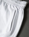 Luxury sports cargo pants white
