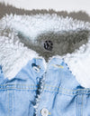 Denim boa jacket kids 001