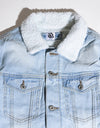 Denim boa jacket 001