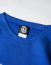 Kids sweat shirt 006 royal blue/acid blue