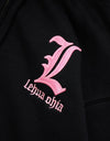 Zip hoodie 009 black/pink