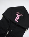 Zip hoodie 009 black/pink