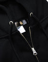 Zip hoodie 009 black/white