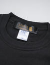 Kids cropped reflector t-shirts R023 charcoal black