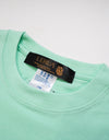 Kids cropped reflector t-shirts R023 mint green
