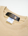 Kids cropped reflector t-shirts R023 beige