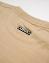 Kids cropped reflector t-shirts R023 beige