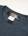 Lady's cropped organic cotton reflector t-shirts R023 blue