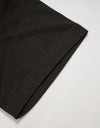 Lady's cropped organic cotton reflector t-shirts R023 charcoal black