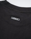 Organic cotton reflector t-shirts R023 charcoal black