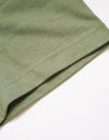 Lady's cropped organic cotton reflector t-shirts R023 leaf green
