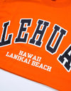 Lady's cropped t-shirt 012 orange/black