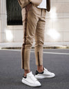 Luxury linen slacks beige