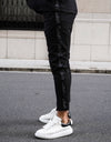 Luxury linen slacks black