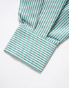 Lady's stripe shirts R006 green