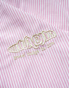 Lady's stripe shirts R006 pink