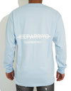 BACK REFLECTOR L/S TEE blue