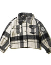 Kids cropped checked shirts 003