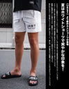 zip logo short pants white