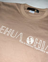 Organic cotton reflector t-shirts R023 beige