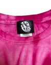 Kids tiedye t-shirts 015 spider pink/white