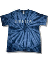 Kids tiedye t-shirts 015 spider navy/white