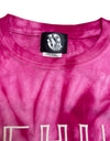 Kids tiedye t-shirts 015 spider pink/white