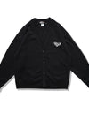 big sweat cardigan R009 black