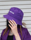 LOGO BUCKET HAT purple