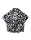 Flower Print Shirt black