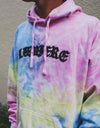 Tiedye 3D logo hoodie sherbet