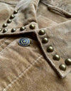 Corduroy studs jacket