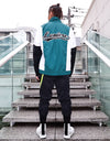 Varsity Logo Nylon Jacket darkgreen