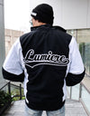 Varsity Logo Nylon Jacket black