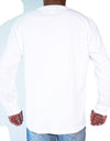 FRONT SILVER LOGO L/S TEE white