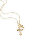 New original cross necklace 2連