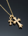 New original cross necklace 2連