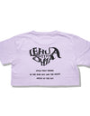 Lady's cropped t-shirts R024 purple