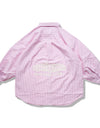 Lady's stripe shirts R006 pink