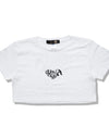 Lady's cropped t-shirts R024 white