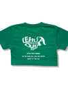 Kids cropped t-shirts R024 green