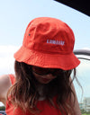 LOGO BUCKET HAT orange