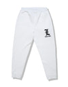 Kids sweat pants 009 white/black