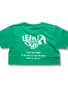 Lady's cropped t-shirts R024 green