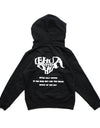 kids heart logo hoodie G011 black