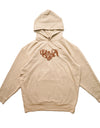 heart logo hoodie G011 beige