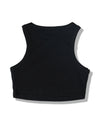 kids cropped length tank top 014 black